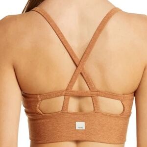 Vuori Rust Brown Strappy Sports Bra